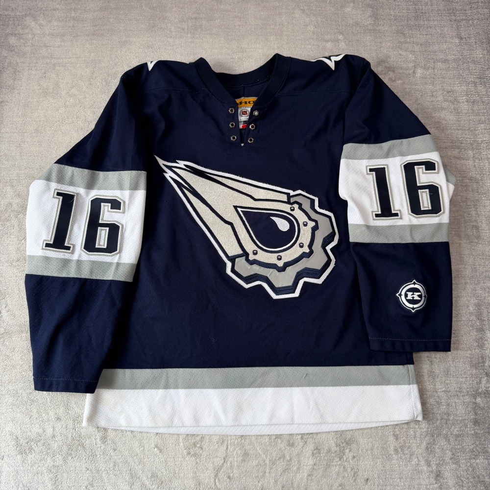 Edmonton Oilers Jersey Mens Small Blue 16 Mike YorkOil Drop Gear Vtg 2003 Koho